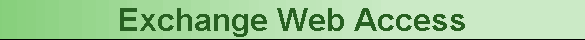 Exchange Web Access